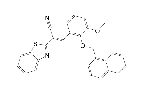 (2E)-2-(1,3-benzothiazol-2-yl)-3-[3-methoxy-2-(1-naphthylmethoxy)phenyl]-2-propenenitrile