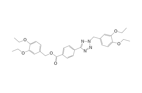 (3,4-diethoxyphenyl)methyl 4-[2-[(3,4-diethoxyphenyl)methyl]-1,2,3,4-tetrazol-5-yl]benzoate