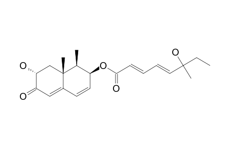 DENDRYPHIELLIN-B;(+)-(1R*,2S*,7R*,8AS*)-1,2,6,7,8,8A-HEXAHYDRO-7-HYDROXY-1,8A-METHYL-6-OXONAPHTHALEN-2-YL-(6R*,2E,4E)-6-HYDROXY-6-METHYL-OCTA-2,4-DIENOATE;COMP