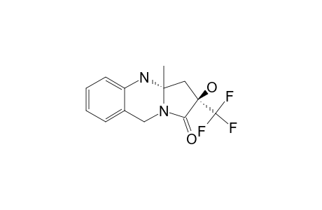 (2R*,3AS*)-2-HYDROXY-3A-METHYL-2-(TRIFLUOROMETHYL)-3,3A,4,9-TETRAHYDROPYRROLO-[2,1-B]-QUINAZOLIN-1(2H)-ONE