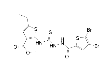 methyl 2-[({2-[(4,5-dibromo-2-thienyl)carbonyl]hydrazino}carbothioyl)amino]-5-ethyl-3-thiophenecarboxylate