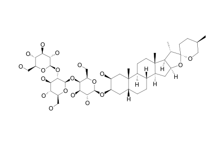 (25-R)-2-BETA-HYDROXY-5-BETA-SPIROSTAN-3-BETA-YL_O-BETA-GLUCOPYRANOSYL-(1->2)-O-BETA-GLUCOPYRANOSYL-(1->4)-BETA-D-GALACTOPYRANOSIDE