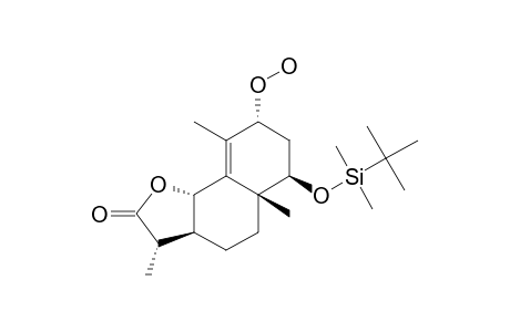 1-BETA-TERT.-BUTYLDIMETHYLSILYLOXY-3-ALPHA-HYDROPEROXY-5,7-ALPHA-H,6,11-BETA-H-EUDESM-4-EN-6,12-OLIDE