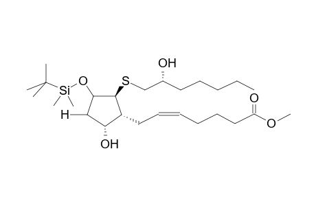 11ALPHA-DIMETHYL(TERTBUTYL)SILYLOXY-13,14-DIHYDRO-13-THIAPROSTAGLANDIN-F2ALPHA METHYL ESTER