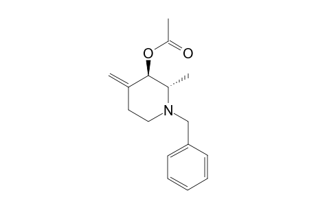 trans-N-Benzyl-2-methyl-3-acetoxy-4-methylenepiperidine isomer