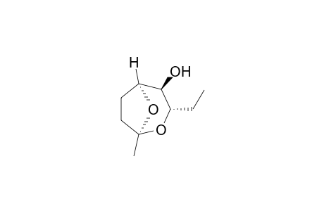 (1R*,3S*,4S*,5S*)-3-Ethyl-1-methyl-2,8-dioxabicyclo-[3.2.1]octan-4-ol