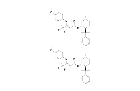 (+)-(2S,5S,1R)-5-METHYL-2-(1-METHYL-1-PHENYLETHYL)-CYCLOHEXYL-(Z)-4,4,4-TRIFLUORO-3-(4-METHOXYANILINO)-2-BUTENOATE