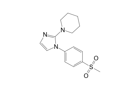 1-[1-(4-Methylsulfonylphenyl)-1H-2-imidazolyl]piperidine