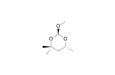 TRANS-2-METHOXY-4,4,6-TRIMETHYL-1,3-DIOXANE