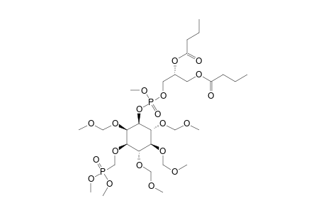 #8;1D-O-(1,2-DI-O-BUTANOYL-SN-(2S)-GLYCEROL-3-O-METHYLPHOSPHONO)-3-(DIMETHYLMETHYLENEPHOSPHONATE)-2,4,5,6-O-TETRAKIS-(METHOXYMETHYLENE)-MYO-INOSITOL