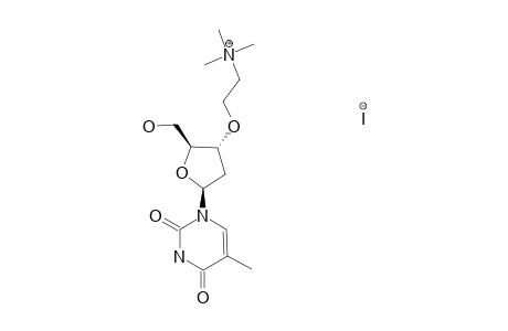 3'-O-(2-TRIMETHYLAMMONIUMETHYL)-THYMIDINE-IODIDE