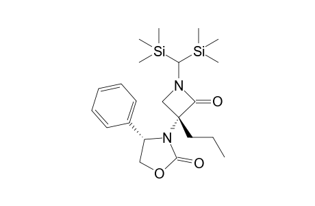 (3R)-1-[Bis(trimethylsilyl)methyl]-3-[(4S)-2-oxo-4-phenyloxazolidin-3-yl]-3-propylazetidin-2-one