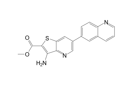 Methyl 3-amino-6-(quinolin-6-yl)thieno[3,2-b]pyridine-2-carboxylate