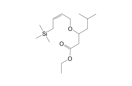 (Z)-ETHYL-5-METHYL-3-(4'-TRIMETHYLSILANYL-BUT-2'-ENYLOXY)-HEXANOATE