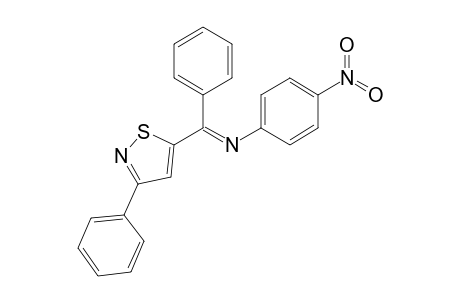 N-[3-Phenyl-1,2-thiazol-5-yl(phenyl)methylene]-4-nitroaniline