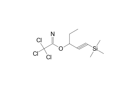 2,2,2-TRICHLOROACETIMIDIC ACID, 1-ETHYL-3-(TRIMETHYLSILYL)-2-PROPYNYL ESTER