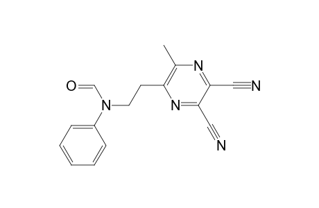 6-Methyl-5-[N-(formyl)-anilino]ethylpyrazine-2,3-dicarbonitrile