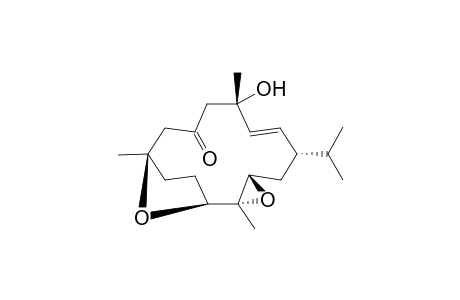 (1S,2E,4S,8R,11S,12S,13S)-8,11,12,13-Diepoxy-4-hydroxy-2-cembren-6-one