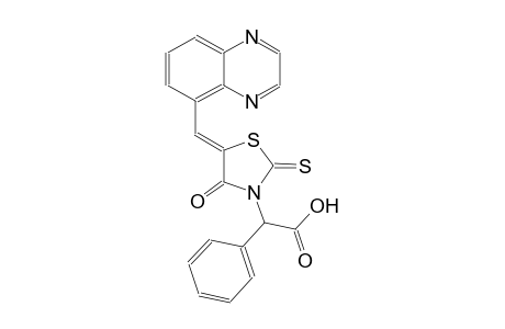 3-thiazolidineacetic acid, 4-oxo-alpha-phenyl-5-(5-quinoxalinylmethylene)-2-thioxo-, (5Z)-