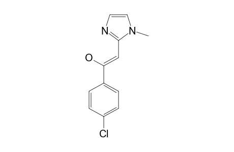 1-(4-CHLOROPHENYL)-2-(1-METHYL-2-IMIDAZOLYL)-ETHENOL