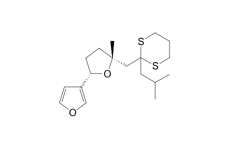 (cis)-4-Methyl-1-(2',3',4',5'-tetrahydro-5'-methyl[2,3'-bifuran]-5'-yl)-2-pentanone - bis(1,3-propane-dithioketal)