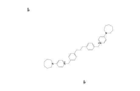 1,1'-[PROPANE-1,3-DIYLBIS-(BENZENE-1,4-DIYLMETHYLENE)]-BIS-[(4-PERHYDROAZEPINO)-PYRIDINIUM]-DIBROMIDE