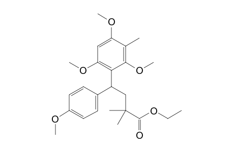 Ethyl 4-(4-methoxyphenyl)-2,2-dimethyl-4-(2,4,6-trimethoxy-3-methylphenyl)butanoate