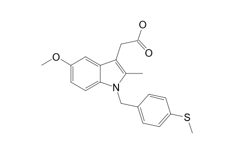 1-(4-METHYLTHIOBENZYL)-5-METHOXY-2-METHYLINDOLE-3-ACETIC-ACID