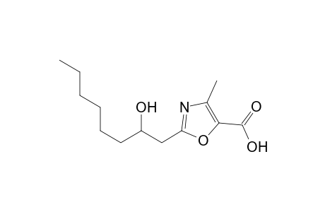 2-(2-hydroxyoctyl)-4-methyloxazole-5-carboxylic acid