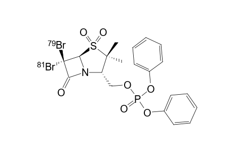 6,6-DIBROMO-3-ALPHA-(DIPHENYL-PHOSPHATE)-OXYMETHYL-2,2-DIMETHYL-PENAM-SULFONE