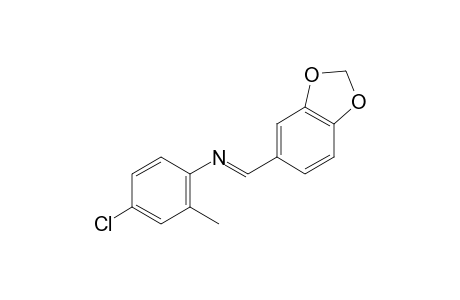 4-chloro-N-piperonylidene-o-toluidine