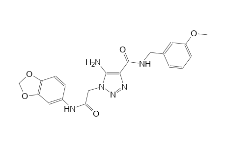 5-amino-1-[2-(1,3-benzodioxol-5-ylamino)-2-oxoethyl]-N-(3-methoxybenzyl)-1H-1,2,3-triazole-4-carboxamide