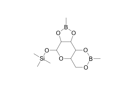 .alpha.-D-Mannopyranose, 1-O-(trimethylsilyl)-, cyclic 2,3:4,6-bis(methylboronate)