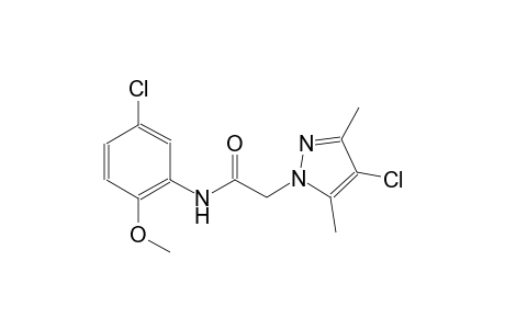 2-(4-chloro-3,5-dimethyl-1H-pyrazol-1-yl)-N-(5-chloro-2-methoxyphenyl)acetamide