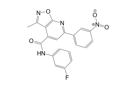 isoxazolo[5,4-b]pyridine-4-carboxamide, N-(3-fluorophenyl)-3-methyl-6-(3-nitrophenyl)-