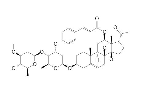 SYRIACOSIDE-A;IKEMAGENIN-3-O-BETA-D-OLEANDROPYRANOSYL-(1->4)-BETA-D-DIGITOXOPYRANOSIDE