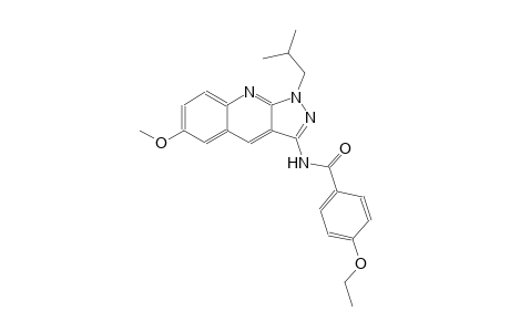 4-ethoxy-N-(1-isobutyl-6-methoxy-1H-pyrazolo[3,4-b]quinolin-3-yl)benzamide