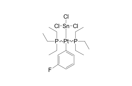 TRANS-TINTRICHLORIDE-3-FLUOROPHENYLBIS-(TRIETHYLPHOSPHINE)-PLATINUM-(II)