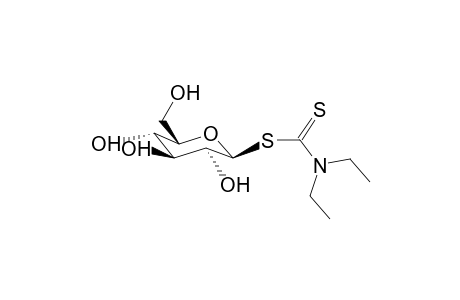 1-O-(N,N-Diethyl-dithiocarbamoyl)-b-d-glucopyranose