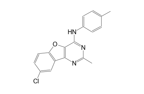 8-chloro-2-methyl-N-(4-methylphenyl)[1]benzofuro[3,2-d]pyrimidin-4-amine