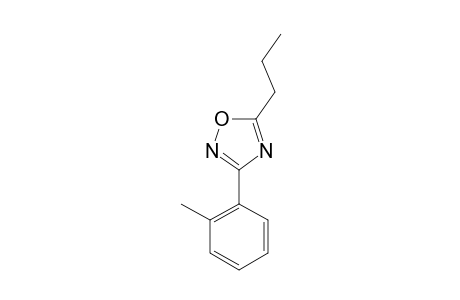 5-(N-PROPYL)-3-(ORTHO-TOLYL)-1,2,4-OXADIAZOLE