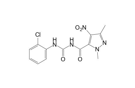 1-(o-chlorophenyl)-3-[(1,3-dimethyl-4-nitropyrazol-5-yl)carbonyl]urea