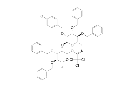 (3,4-DI-O-BENZYL-2-O-PARA-METHOXYBENZYL-ALPHA-L-RHAMNOPYRANOSYL)-(1->2)-3,4-DI-O-BENZYL-L-RHAMNOPYRANOSYL-TRICHLOROACETIMIDATE