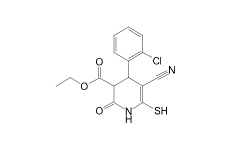 4-(2-Chlorophenyl)-5-cyano-2-keto-6-mercapto-3,4-dihydro-1H-pyridine-3-carboxylic acid ethyl ester