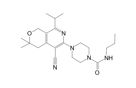 1-piperazinecarboxamide, 4-[5-cyano-3,4-dihydro-3,3-dimethyl-8-(1-methylethyl)-1H-pyrano[3,4-c]pyridin-6-yl]-N-propyl-