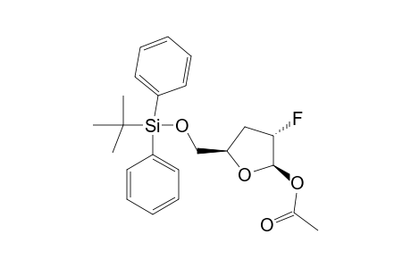 1-O-ACETYL-5-O-(TERT.-BUTYLDIPHENYLSILYL)-2,3-DIDEOXY-2-FLUORO-(L)-ERYTHRO-PENTOFURANOSE