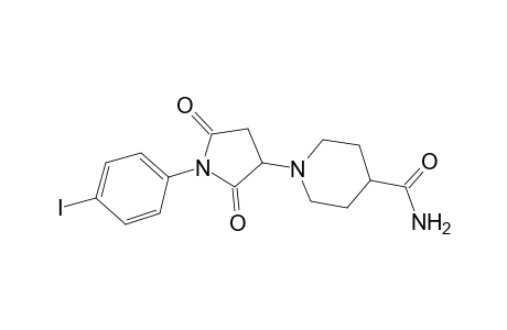 1-[1-(4-Iodophenyl)-2,5-dioxo-3-pyrrolidinyl]-4-piperidinecarboxamide