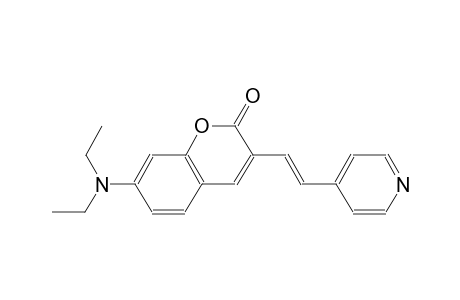 2H-1-benzopyran-2-one, 7-(diethylamino)-3-[(E)-2-(4-pyridinyl)ethenyl]-