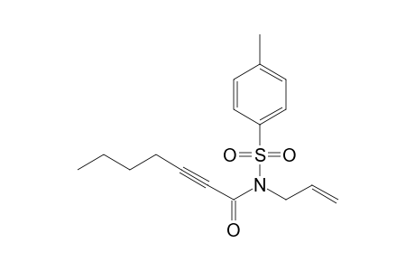 N-(4-methylphenyl)sulfonyl-N-prop-2-enyl-2-heptynamide