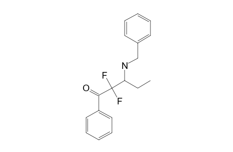 3-BENZYLAMINO-2,2-DIFLUORO-1-PHENYLPENTAN-1-ONE